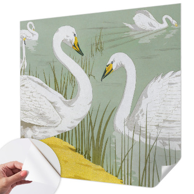 Papel de parede infantil Lago dos Cisnes