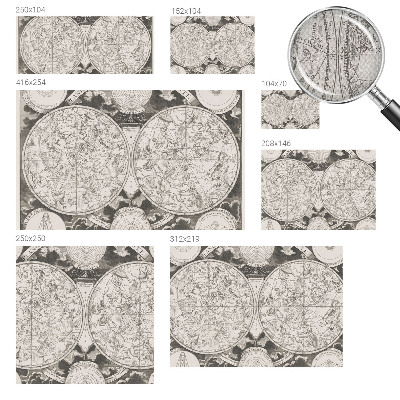 Papel de parede autocolante para quarto com estampa de mapa estelar