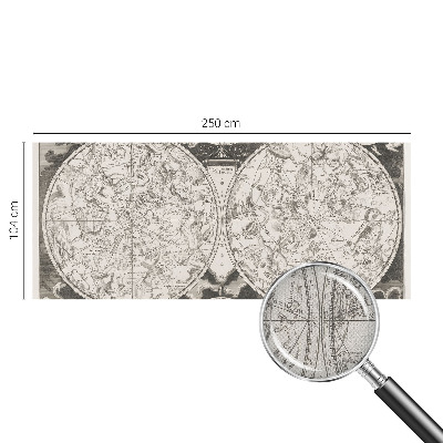 Papel de parede autocolante para quarto com estampa de mapa estelar