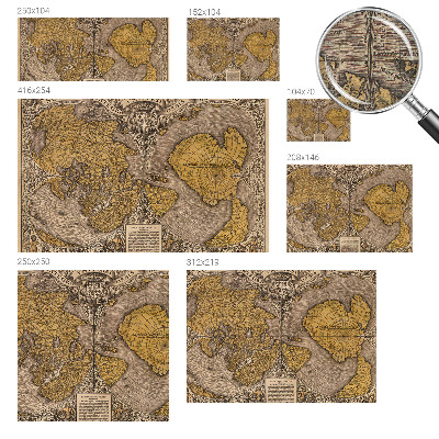 Papel de parede para criança com estampa de cartografia histórica
