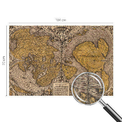 Papel de parede para criança com estampa de cartografia histórica