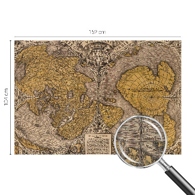 Papel de parede para criança com estampa de cartografia histórica