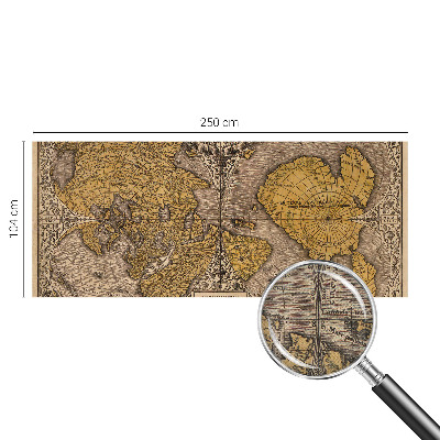 Papel de parede para criança com estampa de cartografia histórica