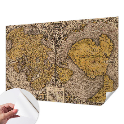Papel de parede para criança com estampa de cartografia histórica