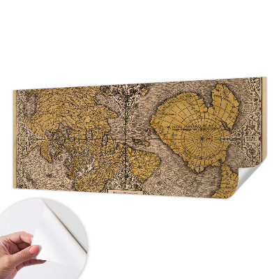 Papel de parede para criança com estampa de cartografia histórica