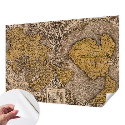 Papel de parede para criança com estampa de cartografia histórica