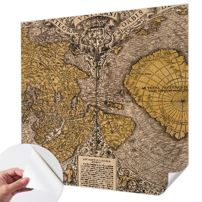 Papel de parede para criança com estampa de cartografia histórica