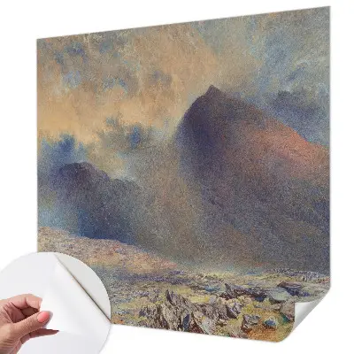 Papel de parede autocolante em paisagem montanhosa