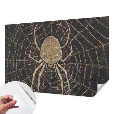Papel de parede autocolante para quarto com padrão de teia de aranha