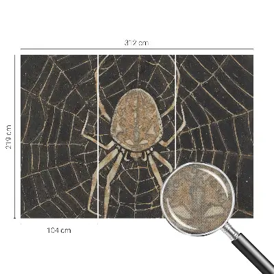 Papel de parede autocolante para quarto com padrão de teia de aranha