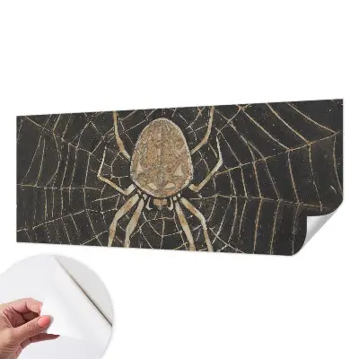 Papel de parede autocolante para quarto com padrão de teia de aranha