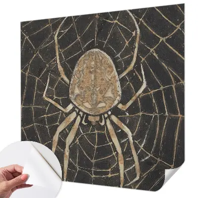 Papel de parede autocolante para quarto com padrão de teia de aranha