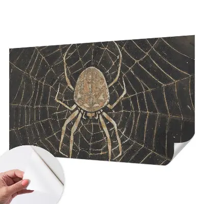 Papel de parede autocolante para quarto com padrão de teia de aranha