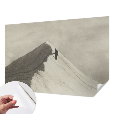 Autocolante de parede fotográfico alpinista solitário