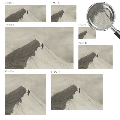 Autocolante de parede fotográfico alpinista solitário