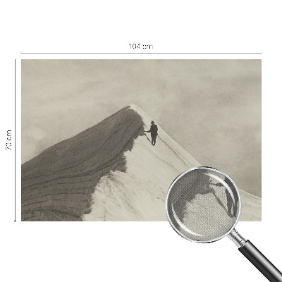 Autocolante de parede fotográfico alpinista solitário