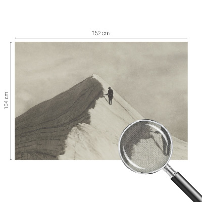 Autocolante de parede fotográfico alpinista solitário