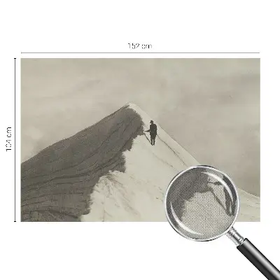 Autocolante de parede fotográfico com imagem de um alpinista solitário