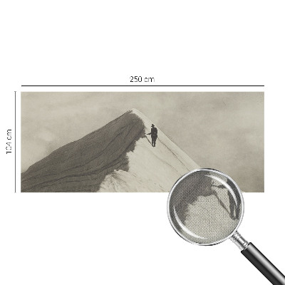Autocolante de parede fotográfico alpinista solitário