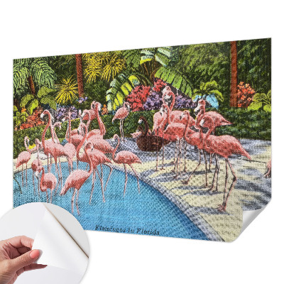 Papel de parede autocolante para sala Cena exótica