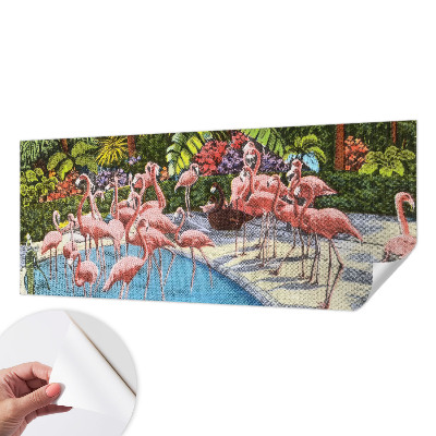 Papel de parede autocolante para sala Cena exótica