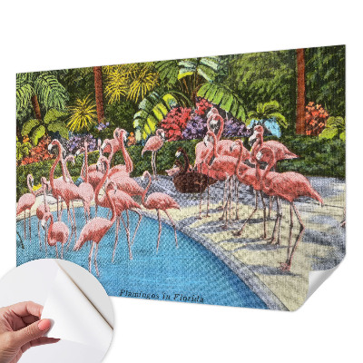 Papel de parede autocolante para sala Cena exótica