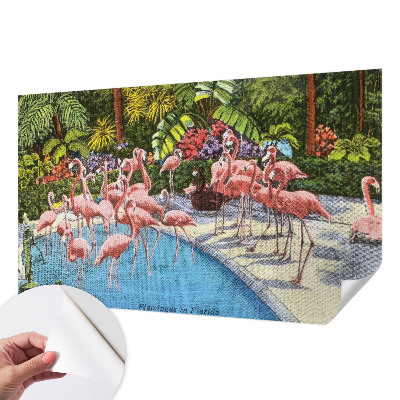 Papel de parede autocolante para sala Cena exótica