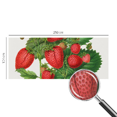 Papel de parede 3D com estampa de frutas de verão