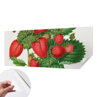 Papel de parede 3D com estampa de frutas de verão