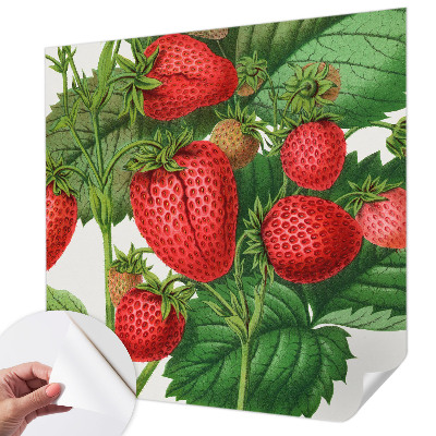 Papel de parede 3D com estampa de frutas de verão