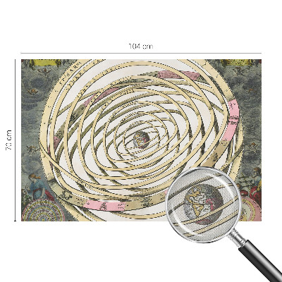 Papel de parede infantil com estampa Espiral Cósmica