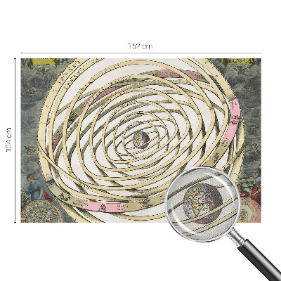 Papel de parede infantil com estampa Espiral Cósmica