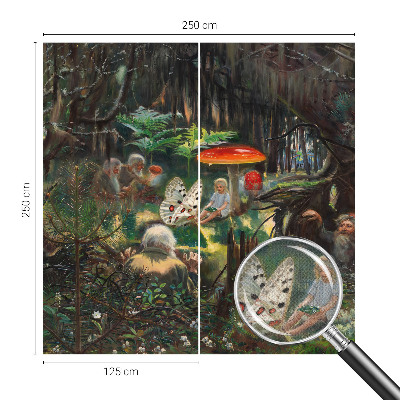 Papel de parede para criança Floresta de conto de fadas