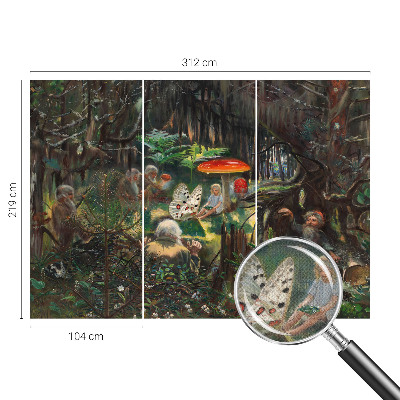 Papel de parede para criança Floresta de conto de fadas