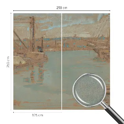 Autocolante de parede fotográfico com imagem das vistas do porto