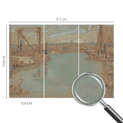 Autocolante de parede fotográfico com imagem das vistas do porto