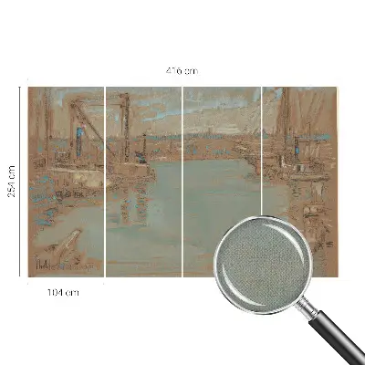 Autocolante de parede fotográfico com imagem das vistas do porto