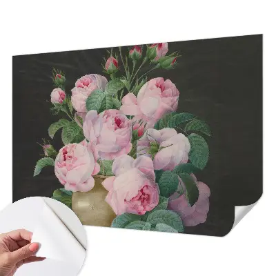 Papel de parede infantil com padrão floral elegante