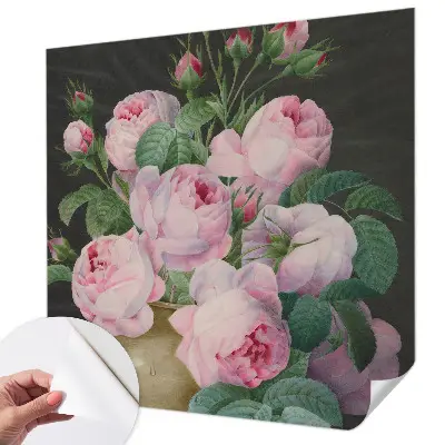 Papel de parede infantil com padrão floral elegante