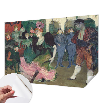 Papel de parede 3D com estampa de dança de salão