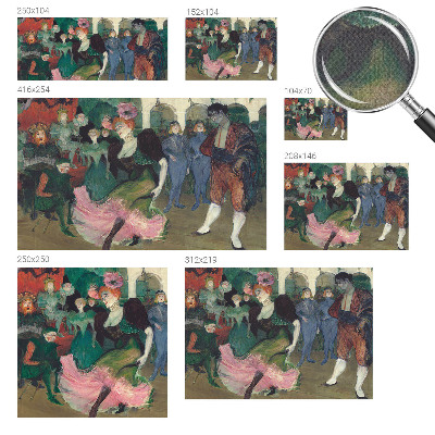 Papel de parede 3D com estampa de dança de salão