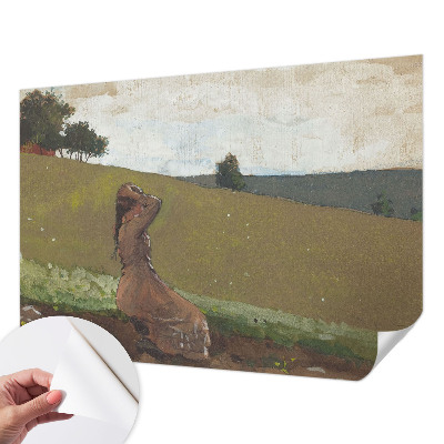 Papel de parede autocolante para sala com uma cena tranquila