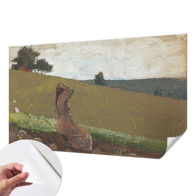 Papel de parede autocolante para sala com uma cena tranquila