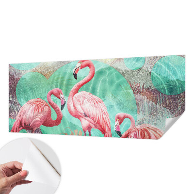 Papel de parede autocolante para quarto com estampa de pássaros exóticos