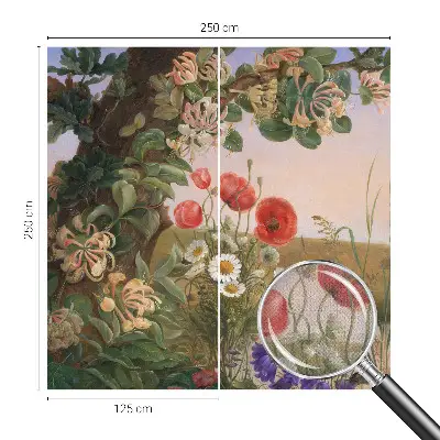 Papel de parede para criança com estampa Idílio floral