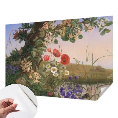 Papel de parede para criança com estampa Idílio floral