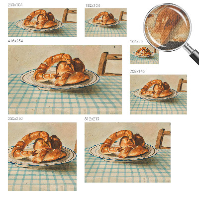 Papel de parede autocolante para sala com estampa inspirada em produtos de panificação para uso na cozinha