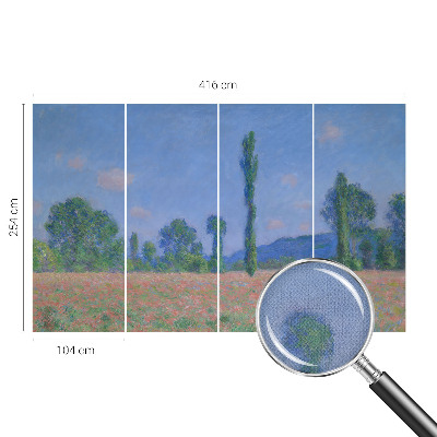 Papel de parede autocolante com estampa inspirada na natureza