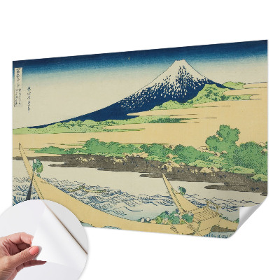 Papel de parede autocolante para sala com estampa panorâmica de montanha