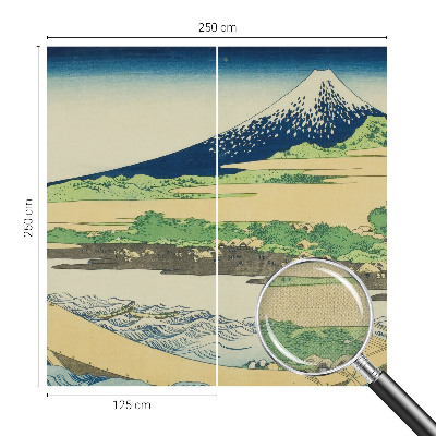 Papel de parede autocolante para sala com estampa panorâmica de montanha